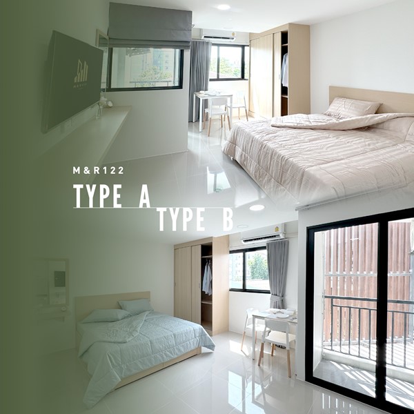 ห้องพักใหม่ M&R 122 เฟอร์ฯ ครบ อินเทอร์เน็ตส่วนตัว ใกล้ 7-11 และ Otteri โทร 0889128995